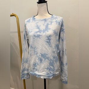 All in Motion Light Blue Tie-Dye Casual Sweater Top. Excellent condition.